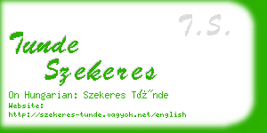 tunde szekeres business card